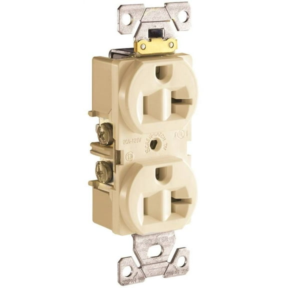 Ivory Com Grd Recept 20a, PartNo CR20V, by Cooper Wiring Devices Inc, Single Uni