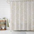 thumbnail image 1 of Ivory Cream Florals Shower Curtains for Bathroom, Abstract Damask Flowers European Style Waterproof Fabric Shower Curtain, Decorative Bathroom Curtain for Bathtub, 72"x84", No Hooks Included, 1 of 9