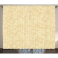 thumbnail image 1 of Ambesonne Ivory Curtains 2 Panel Set, Blurry Abstract Art, 108" x 84", Cream, 1 of 3