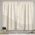 thumbnail image 1 of Ivory Curtains 2 Panels Set, Shabby Chic Ornamental Floral Curved Leaves Blooms Classic Feminine Flourish Pattern, Window Drapes for Living Room Bedroom, 55W X 39L Inches, Tan Cream, by Ambesonne, 1 of 3