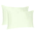 thumbnail image 1 of Ivory Dreamy Set of 2 Silky Satin Queen Pillowcases, 1 of 6
