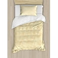thumbnail image 1 of Ivory Duvet Cover Set, Blurry Modern Themed Background with Simplistic Influences Abstract Image, Decorative 2 Piece Bedding Set with 1 Pillow Shams, Twin Size, Cream, by Ambesonne, 1 of 3