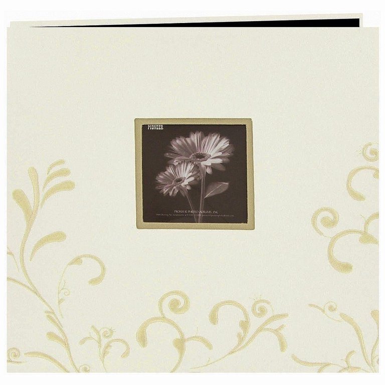 Ivory Embroidered 12x12 Scrapbook Album by Pioneer - 12x12 