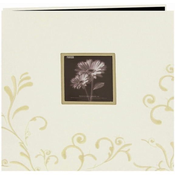 Ivory Embroidered 12x12 Scrapbook Album by Pioneer - 12x12