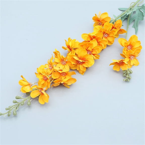Ivory Flowers 33.86" Delphinium Artificial Flwoers Cream White Fake Flowers 1PC Long Stem Snapdragon Flowers for Tall Vase for Wedding Centerpieces Home Party Decor