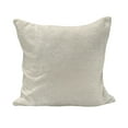 thumbnail image 1 of Ivory Fluffy Throw Pillow Cushion Cover, Victorian Curved Renaissance Style Leaves Branches Classic Petals Illustration, Decorative Square Accent Pillow Case, 20" x 20", Cream, by Ambesonne, 1 of 5