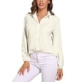 thumbnail image 1 of Ivory GREEN Long Sleeve Blouse Woman Streetwear Casual Shirts Summer Oversize Woman Streetwear Clothing Birthday Present, 1 of 7