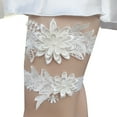 thumbnail image 1 of Ivory Garters for Bride Wedding Garter Lace Bridal Garter Party Leg Thigh Garters for Women, 1 of 2
