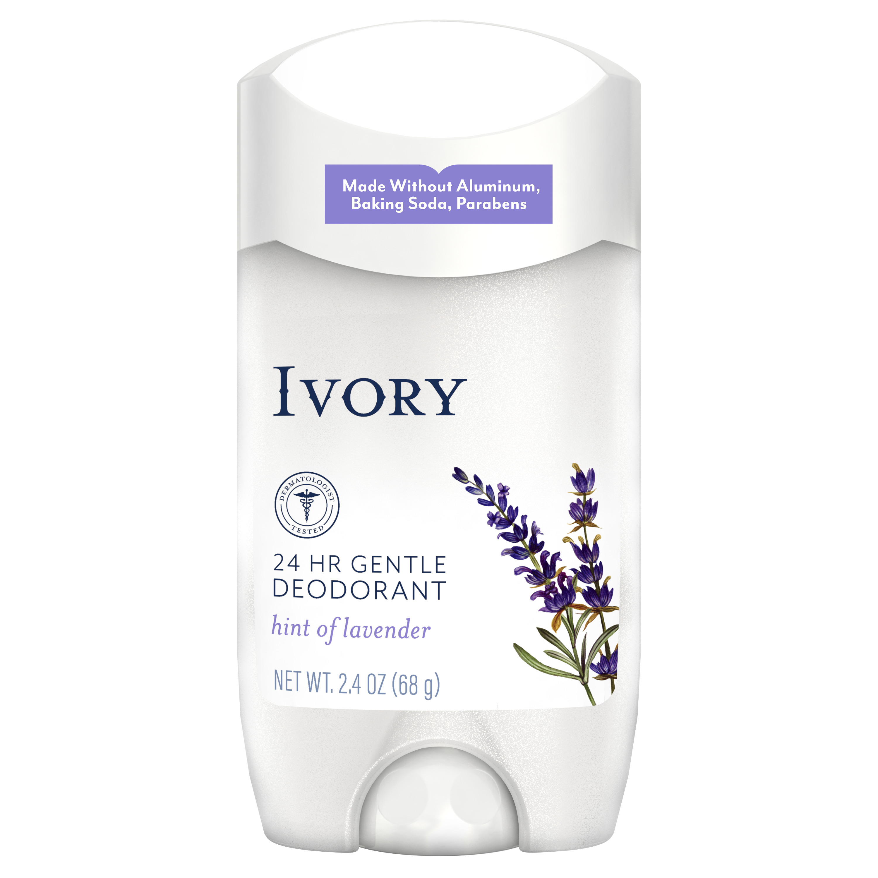 Ivory Gentle Deodorant Stick, Hint of Lavender, 2.4oz - image 1 of 8