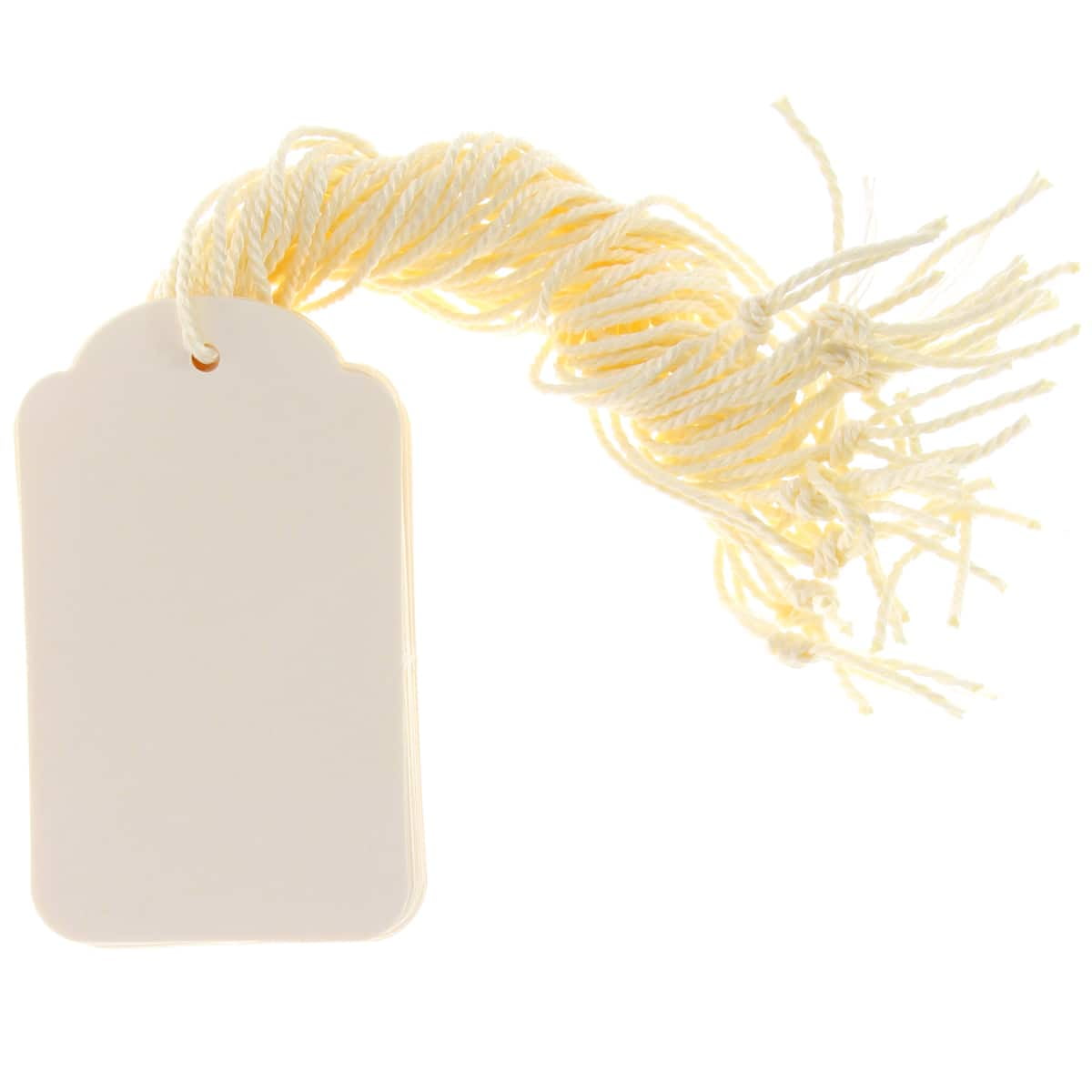 Avery Price Tags with String Attached, 11.5 pt. Stock, 4-3/4 x 2-3/8,  1,000 Manila Hang Tags (12605) 
