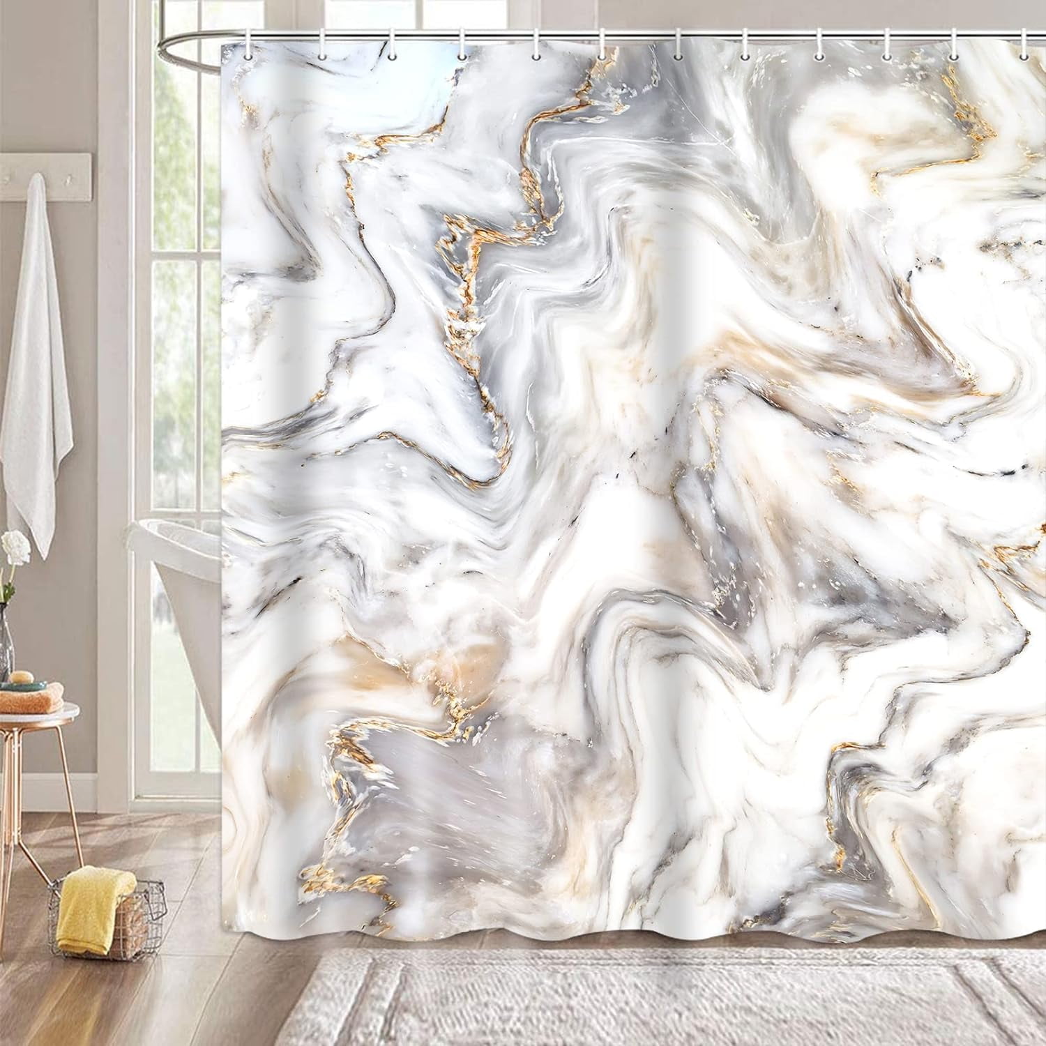 Dale Earnhardt Sr #3 Shower Curtain – 72x72 Inch Waterproof Bathroom Decor For NASCAR Fans