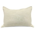 thumbnail image 1 of Ivory Knitted Quilt Pillowcover, Victorian Curved Renaissance Style Leaves Branches Classic Petals Illustration, Standard King Size Pillow Cover for Bedroom, 36" x 20", Cream, by Ambesonne, 1 of 2