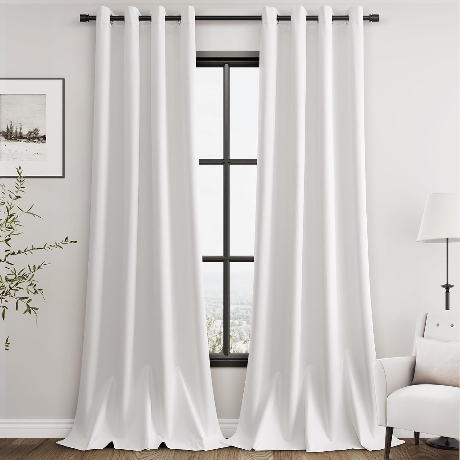 Black And Ivory Curtains