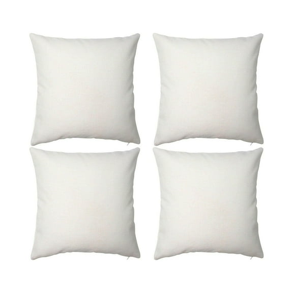 Craft Express Sublimation Printing Square Pillow Case - Linen, Pkg of 4