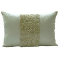 thumbnail image 1 of Ivory Lumbar Pillow Cover, Textured Ribbon Pillows Cover, 12x20 inch (30x50 cm) Lumbar Pillow Cover, Modern Lumbar Pillow Cover, Rectangle Silk Lumbar - Vintage Ivory Love, 1 of 4