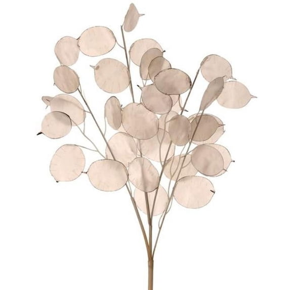 Ivory Lunaria Spray Faux Plants & Trees