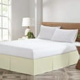 thumbnail image 1 of Ivory Magic Bed Skirt Short - Queen Size - 9 Inch Drop Pleated Split Corners Bedskirts -Microfiber Box Pleated Bedskirts - Never Lift Your Mattress Wrap Around Bed Skirt - Classic Style Bed Skirt, 1 of 7