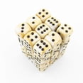 thumbnail image 1 of Ivory Marbleized Dice with Black Pips D6 12mm (1/2in) Pack of 36 Chessex, 1 of 1
