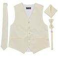 thumbnail image 1 of Ivory Men's Satin Vest Spencer J's - 3XL, 1 of 4