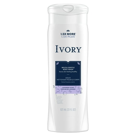 Ivory Mild & Gentle Body Wash, Lavender Scent, 21oz