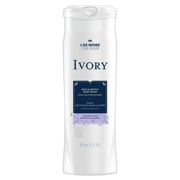 Ivory Mild & Gentle Body Wash, Lavender Scent, 21oz