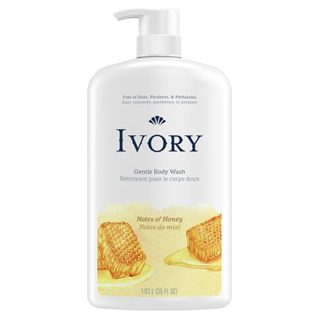 Ivory Mild & Gentle Body Wash, Milk & Honey Scent, for All Skin Types, 35 fl oz