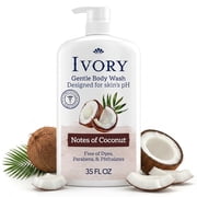 Ivory Body Wash, Mild and Gentle, Coconut Scent, for All Skin Types, 35 fl oz
