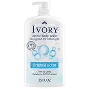 Ivory Body Wash, Mild and Gentle Original Scent, 35 fl oz