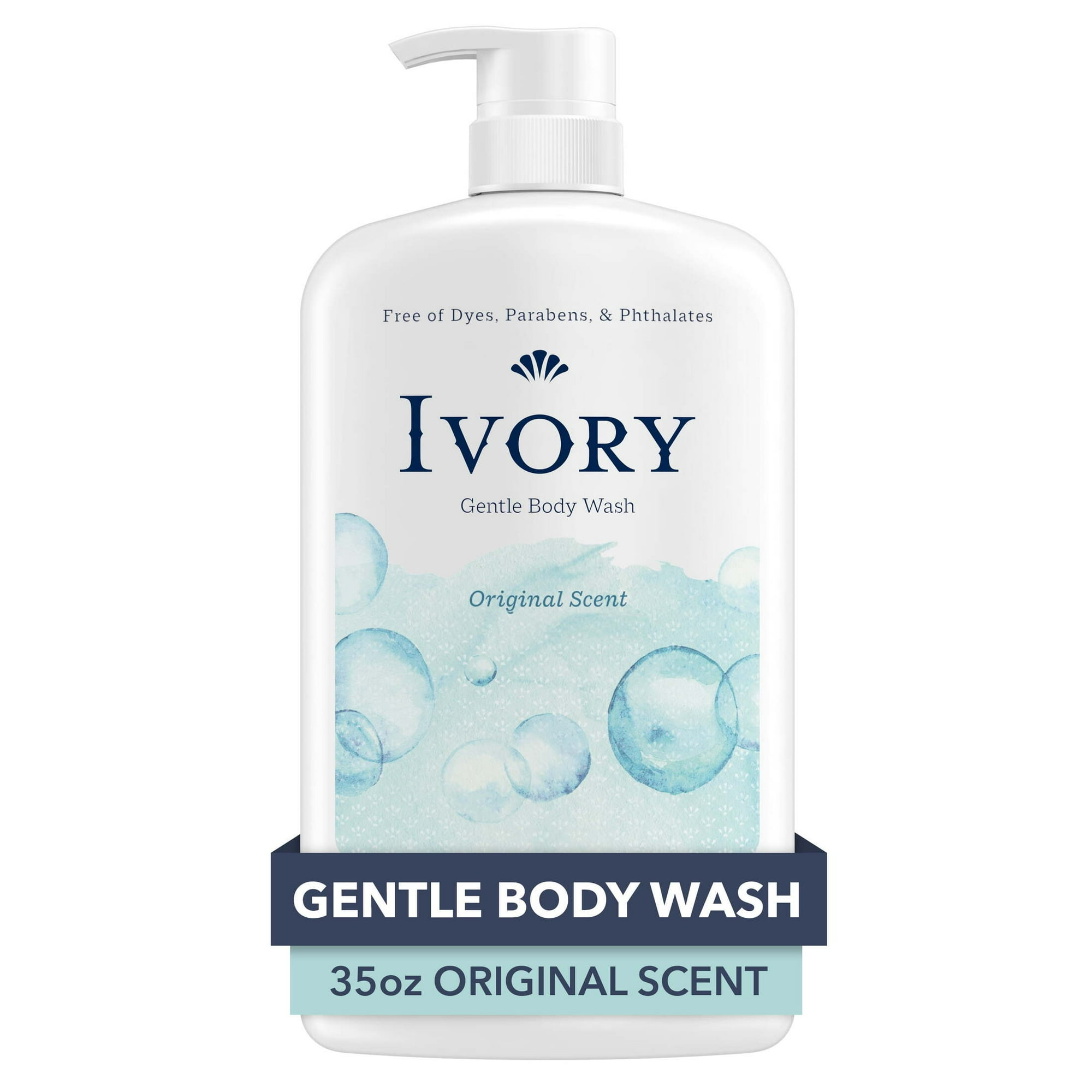 Ivory Mild and Gentle Body Wash, Original Scent, 35 fl oz