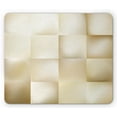 thumbnail image 1 of Ivory Mouse Pad, Abstract Square Shaped Geometric Fractal Pattern Modern Shady Tone Display, Rectangle Non-Slip Rubber Mousepad, Cream Beige, by Ambesonne, 1 of 2