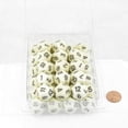 thumbnail image 1 of Ivory Opaque Dice with Black Numbers D12 Aprox 16mm (5/8in) Pack of 50 Wondertrail, 1 of 2