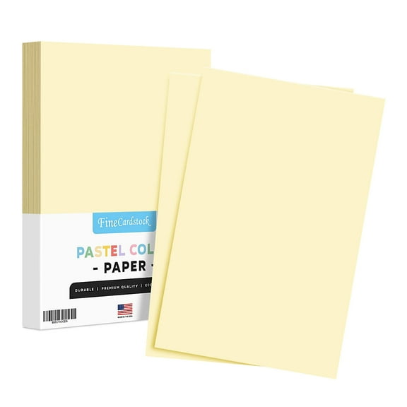 Ivory Pastel Colored Paper – 11" x 17" (Tabloid / Ledger Size) – Perfect for Documents, Invitations, Posters, Flyers, Menus, Arts and Crafts | Regular 20lb Bond (75gsm) | Bulk Pack of 100 Sheets