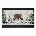 thumbnail image 1 of Ivory Pines Cabin Printed Outdoor Door Mat, design by Jennifer Pugh, 18"x30", 1 of 8