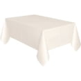 thumbnail image 1 of Ivory Plastic Party Tablecloth, 108" x 54", 1 of 3