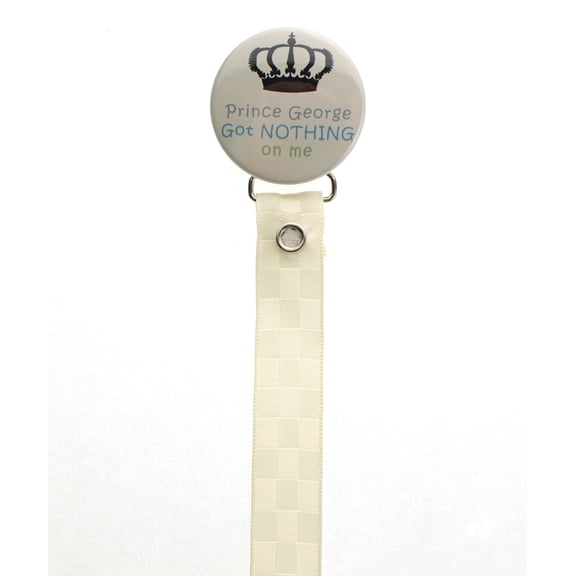 Ivory Prince George Pacifier Clip