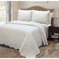 thumbnail image 1 of Ivory Royal Palace 100% Hypoallergenic Cotton 2 piece Quilt Set Bedroom Quilt Bedding Twin Size Ivory, 1 of 1