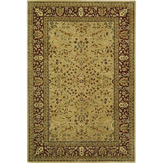 Traditional Rug - Persian Legend New Zealand Wool -Ivory/Rust Style-B-Color:Ivory/Rust,Design:Traditional,Shape:Runner,Size:10'L x 2' 6''W