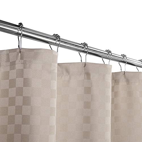 Ivory Shower Curtain Fabric, 190GSMThick Hotel Luxury Bath Shower
