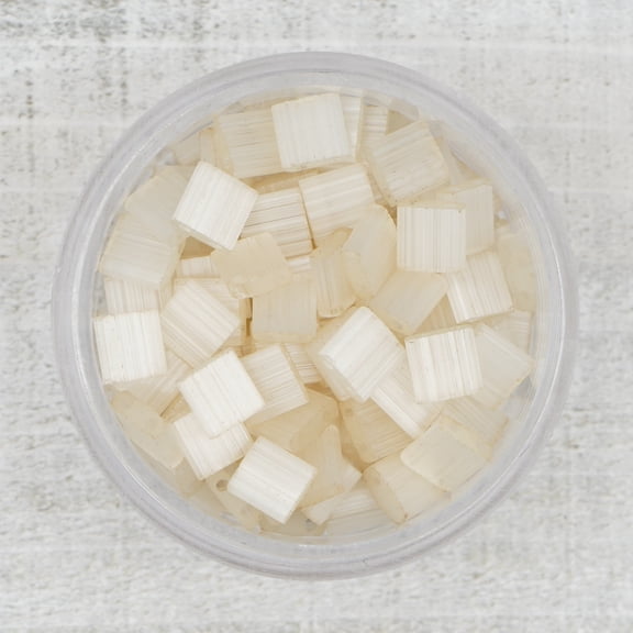 Mack and Rex - Off-White Miyuki Tila Beads - Ivory Silk - Authentic Japanese Glass Beads for Jewelry Making, Weaving, Wrap Bracelets - 5mm - 25grams