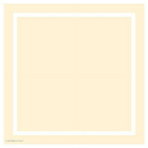 Ivory Solid Color Square Gift Label Stickers, 40-Pack