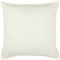 thumbnail image 1 of Ivory Solid Light Textured Modern Throw Pillow, 1 of 6