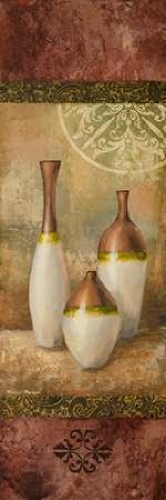 Ivory Vessel II Canvas Art - Michael Marcon (12 x 36)