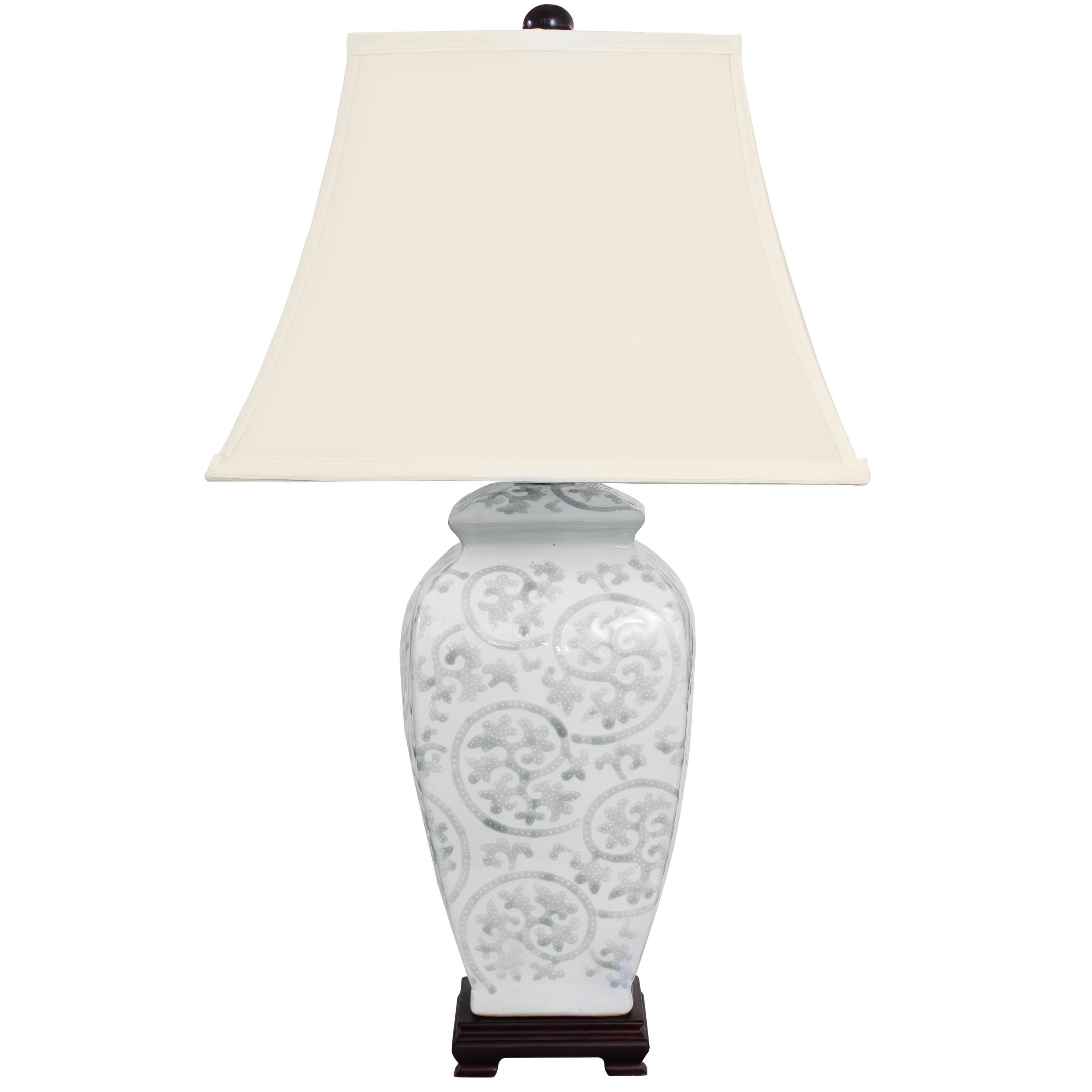 Ivory Vines Porcelain Lamp