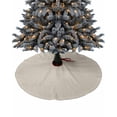thumbnail image 1 of Ivory White Christmas Tree Skirt 36 Inches Large Christmas Skirt Tree, Pure Swan White Solid Color Simple Minimalism Art Tree Skirt Christmas Decorations for Fireplace Party Holidays Indoor Outdoor, 1 of 7