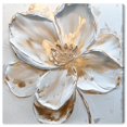 thumbnail image 1 of Ivory White II Canvas Elegant Floral Art by Art Remedy, Gallery Wrapped, 12" x 12", 1 of 7