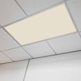 thumbnail image 1 of Ivory White Magnetic Fluorescent Light Covers for Ceiling Lights 2 x 4 Feet, Modern Pure Ivory White Office Classroom Kitchen Drop Ceiling Light Covers Lighting Filters Shade Panel 1 Pack, 1 of 9