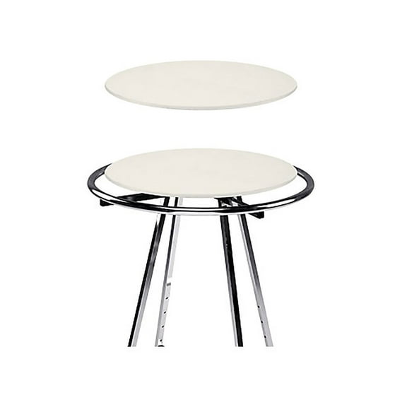 SSWBasics Ivory Wood Topper for Round Clothing Racks (30” diameter)