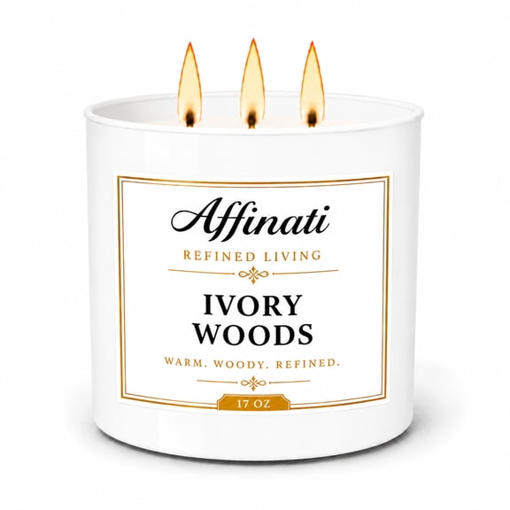 Ivory Woods 3-Wick Candle