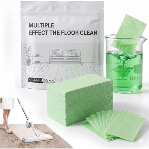 Ivovex Cleaning Sheets, Ivovex Floor Cleaning Sheets, Multi-Surface Floor Cleaner Tablet for Mopping Plank Wood Flooring