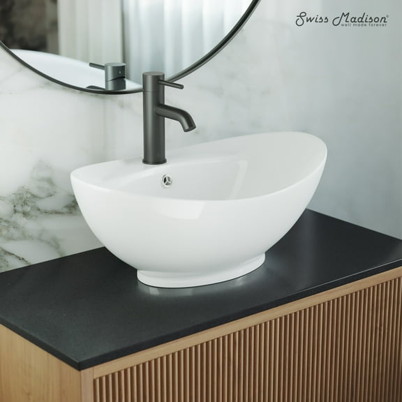 Ivy 23 Oval Ceramic Vessel Sink